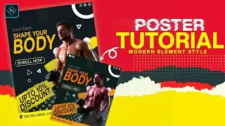 Fitness Gym Poster in Photoshop Tutorial in Hindi | Photoshop Tutorial 2021