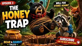 Fox's Honey Trap Failed! 🍯🦊 Bear & Bandit's Amazing Escape | Animated Shorts