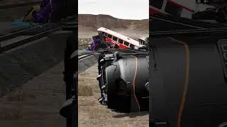 Train Vs Potholes #4 - BeamNG.Drive 