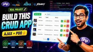 PHP PDO CRUD with Ajax jQuery and Bootstrap | PHP MySQL CRUD Operations (Hindi)
