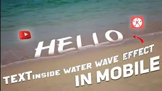 🔥Text Inside Water Wave Effect Editing On Android || Text Editing Tutorial || Android || 3BEDITZ