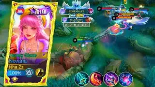 NOVARIA ABUSE THIS NEW MAX DAMAGE 1HIT BUILD AND EMBLEM IN SOLO RANK 2025!! | MOBILE LEGENDS