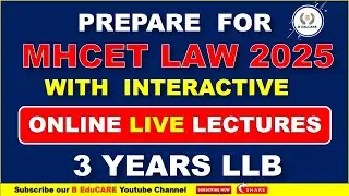 How to Prepare for MHCET 3 years Law at home? | Online LIVE LECTURES for MHCET LAW 2025