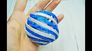 Christmas toys for the Christmas tree from foamiran
