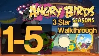 Angry Birds Seasons Abra-Ca-Bacon 1-5 Level 3 Star Walkthrough | WikiGameGuides