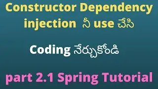 Dependency Injection & IOC coding // Using Constructor Dependency //Easy Learning Channel