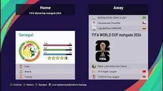Pes 2021 World Cup 2026 option file Final version pc/ ps4/ ps5