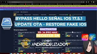 iPhone 11 Pro Max Bypass Hello Full Señal  IOS 17- Update OTA - Fake restore - Register SN Server -
