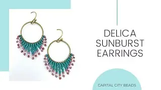DIY Miyuki Delica Hoop Earrings: Jewelry Making Tutorial