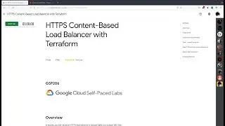 GSP206 HTTPS Content Based Load Balancer with Terraform