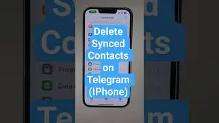 Delete Synced Contacts on Telegram (IPhone)