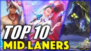 Top 10 Best MID LANERS Champions LoL | League of Legends Midlane Montage