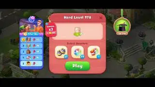 Gardenscapes Level 978 Walkthrough "No Boosters Used"