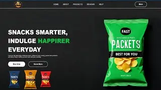How to Create Chips Company Website Using HTML & CSS | Fast Code
