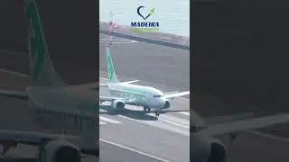 Transavia B737 Landing at Madeira Airport Runway 23