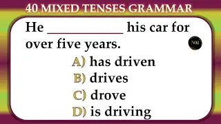 40 Grammar Tenses Quiz | English Tense Practice Test | English Grammar Quiz | No.1 Quality English