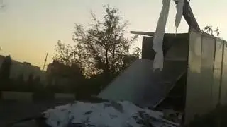 Саратов, фура врезалась в жилой дом 25.09.2015 Часть3