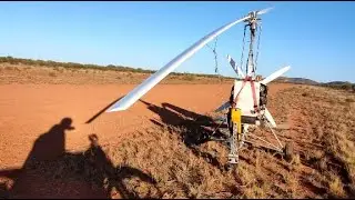 Flying my gyro (phone movie)