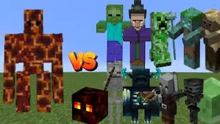 MAGMA GOLEM vs ALL MOBS | Minecraft Mob Battle