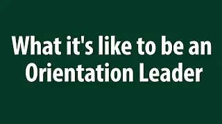 Orientation Recruitment Video (2020)