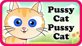 Pussy Cat Pussy Cat Lyrical Video | English Nursery Rhymes Full Lyrics For Kids & Children