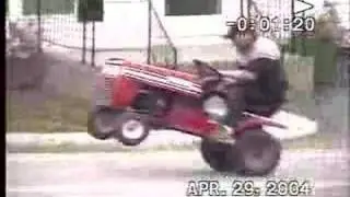 Lawn Mower Wheelie - 8 Horse Power Modified MTD Wizzard with Craftsman Axle