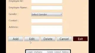 Add, Edit, Delete Data in WPF with Access Database