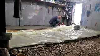 Пол в гараже своими руками!