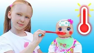 История про то как Лиза заботится о кукле как мама