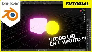 ¡¡Objetos led en 1 minuto blender !!