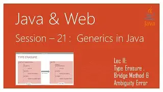Generics in Java | #11 | Type Erasure in Java Generics | Bridge Method |  Ambiguity Error  | In Java