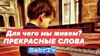 Для чего мы живем? Прекрасные слова