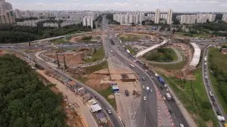 МКАД / Липецкая улица / М-4 «Дон». Строительство развязки (10.08.2022)