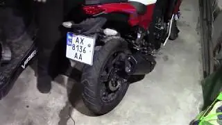 Repair of rear fork of Chinese 250cc motorcycle