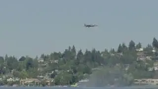 F35B jet hovering
