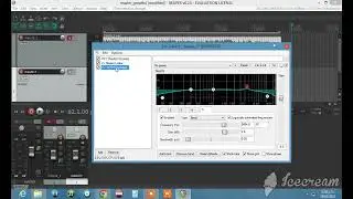Ejemplo de Master en Reaper usando EQ, compresor y limitador.