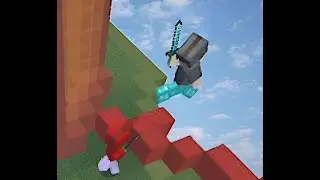 Битва титанов на Бедварс - Саша и Дамиан сражаются в minecraft