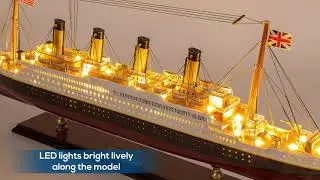 Seacraft Gallery - RMS TITANIC model cruise with LED lights (60cm)