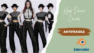 Kpop dance cover with Blender hair physics
