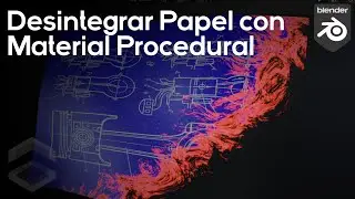Quemar Papel con Materiales Procedurales en Blender 3.3 - Tutorial Shading Nodes