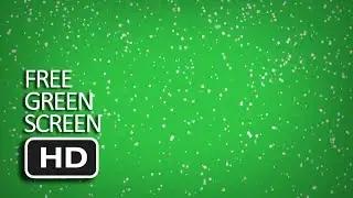 Free Green Screen - Slow Snowfall