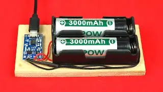 How To Make Lithium-ion Battery Charger | DIY 18650 Laptop Battery Charger | Science Project Ideas