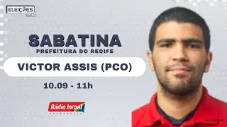 SABATINA RÁDIO JORNAL: Victor Assis (PCO), candidato à Prefeitura do Recife, participa de sabatina