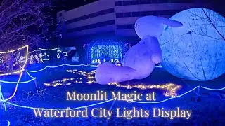 Moonlit Magic at Waterford City Lights Display #ChristmasInIreland #ChristmasLightsDisplay  #shorts