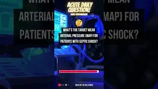 What's the target mean arterial pressure (MAP) for patients with septic shock? 🤔