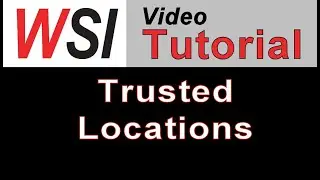 Microsoft Access Tutorial - Trusted Locations