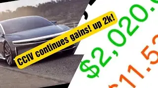 Robinhood & Webull portfolio update! CCIV 🚀! up $2,000! 100k challenge!