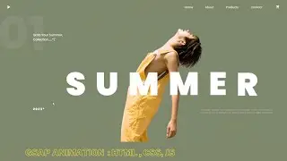 GSAP Animation - Summer Animated - Html Css gsap Js