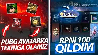 TEKINGA PUBG AVATARKALARINI OLAMIZ😲 / RPNI 100 QILDIM😍 / PUBG MOBILE