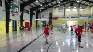 Ally playing Volleyball